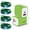 Green, variant on USB C Charger Block, KIGPOZI 2-Port 20W Type C Fast Charging Block with 10ft Type C Cable + USB C to C Charging Cords, Wall Charger Type C Charger USB C Block Fits for iPhone 17 16 15 Charger White