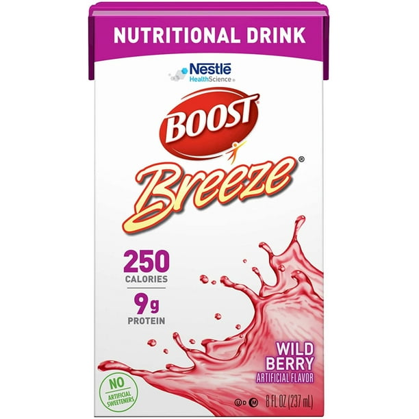 Boost Breeze Nutritional Drink, Wild Berry No Artificial Sweeteners