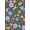 Blue, Pattern 15, variant on ODIKA 4'x6' Orange Green Vibrant Orchard Inspired Washable Area Rug Botanical Patterns with Modern Artistic Flair for Bedroom, Reading Nook, Pet Friendly & Non-Shedding