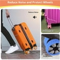 thumbnail image 4 of Luggage Wheel Covers Silicone Luggage Wheel Protectors Set Noise-Reducing Travel Accessories Universal Fit for Double-Wheeled Suitcases Airport Essentials Silicone Protectors, 4 of 9