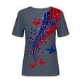 thumbnail image 4 of MEICHEN Women's 250Th Anniversary Print Crew Neck T Shirt 250Th Anniversary Tshirt Patriotic Tee, 4 of 4