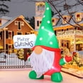 thumbnail image 3 of GOOSH Christmas Inflatables 6 FT Inflatable Christmas Gnome with Built-in LED Lights, Outside Blow Up Gnome Christmas Gnome Inflatables, Outdoor Christmas Decorations Clearance for Xmas Holiday Party, 3 of 7