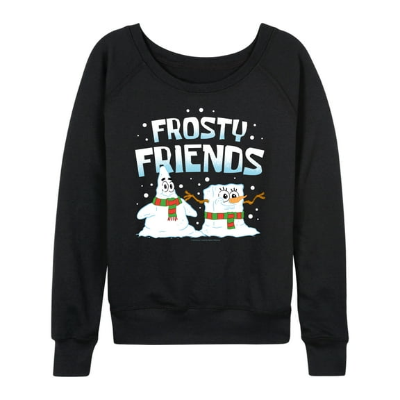 SpongeBob SquarePants - Frosty Friends - Women's Lightweight French Terry Long Sleeve Shirt