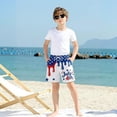 thumbnail image 5 of Huowey Baby Toddler Boys Rash Guard Swimsuit Long Sleeve Rash Guard Zip Up Neck Cartoon Animal Print Short Bodysuit Jumpsuit With Hat Swimwear Summer Beach Pool Bathing Suit,White,0-3 Months, 5 of 6