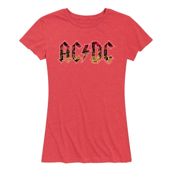 ACDC - Poster Texture - Women's Short Sleeve Graphic T-Shirt