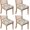 Pioneer Flower Floral, variant on Pioneer Flower Floral Print Pattern Seat Covers for Dining Room Chairs Set Of 4,Stretch Printed Washable Chair Seat Cover with Elastic Ties and Button,Removable Waterproof Couch Cushion Covers