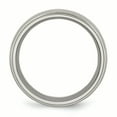 thumbnail image 2 of Titanium 8mm Beaded Edge Ring Man Wedding Classic Milgrain Beadsed  For Dad Mens  For Him, 2 of 10