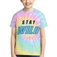 thumbnail image 5 of Ben Azelart Stay Wild Kids T-Shirt 3d Printed Graphic T-Shirts Boys And Girls Short Sleeve Shirts For Youth Kids X-Small, 5 of 7