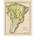 thumbnail image 2 of Carey 15x18 Gold Ornate Wood Framed with Double Matting Museum Art Print Titled - South America Brazil Uruguay - Carey 1818, 2 of 4