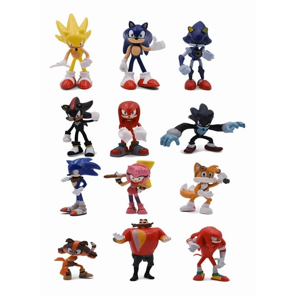 12 PCS Sonic Style Action Figures Set – Blue Hedgehog and Friends Collection