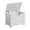 White, variant on 23.6" Storage Bench - Wooden Toy Chest with Safety Hinge, Multi-Functional Entryway & Living Room Storage, Easy Assembly