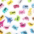thumbnail image 4 of 50 pcs Pencil sharpeners in bulk, cartoon animal shaped, small pencil sharpeners in bulk, plastic, single hole, manual, 4 of 4