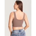 thumbnail image 3 of Sostén MOMANDA para Lactancia, Largo, Cuello Cuadrado, Sin Mangas, Talla Grande, 3 of 6