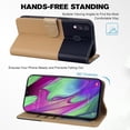 thumbnail image 4 of compatible Samsung A40 Wallet Case,3 Credit Card Slot ID Card Holder,PU Leather Flip Case with Strap Cheap and fine, 4 of 5