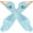 Lake Blue, variant on Satin Gloves for Women - Bow Short Prom Stretchy Gloves Evening Elegant Accessories for Opera Party