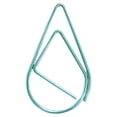 thumbnail image 1 of VONKY 30 Pieces Paper Clip Cute Water Drop Shape Simple Style Solid Color Office School Note Book Photo Clamp Bookmark Sky Blue, 1 of 1