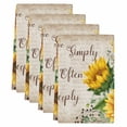 thumbnail image 2 of Sunflower Kitchen Towels Set of 4, Yellow Floral Farmhouse Botanical Vintage Art Absorbent Dish Towels for Kitchen, Microfiber Hand Towel, Quick Drying Tea Towel for Cleaning Decorative Dishcloths, 2 of 7
