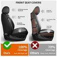 thumbnail image 6 of Seat Covers Custom Fit for Ford F150 2009-2024 2025 - F250/F350/F450 2017-2024 2025 Leather Truck 5 Seat Covers Full Set (Black&Grey), 6 of 7