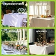 thumbnail image 3 of 6-Pack White Rectangle Tablecloths 90x132 Inch, Polyester Fabric for 8 ft Tables, Wrinkle Resistant & Washable for Weddings & Banquets, 3 of 10