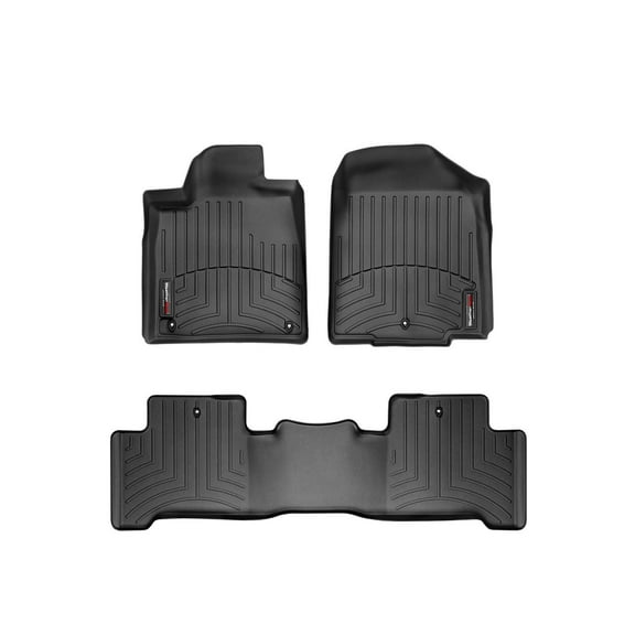 WeatherTech Custom Fit FloorLiners compatible with 2007-2013 Acura MDX - 1st & 2nd Row, Black