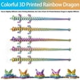 thumbnail image 3 of Dragon Toy FOTN, diseño de dragón de cristal impreso en 3D, 60 cm, arcoíris, 3 of 9