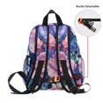 thumbnail image 5 of FORMRS School Backpack with Front Zippered Pocket 12" Student Travel Daypack, Colorful Art Flowers, 5 of 6