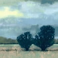 thumbnail image 2 of Vision Studio 26x26 Gold Ornate Wood Framed with Double Matting Museum Art Print Titled - Moonlit Field I, 2 of 4