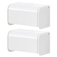 thumbnail image 1 of Miangastore Bathroom Wall Mounted Toothbrush Stand 2Pcs 2.9X1.7X1.7In, 1 of 8