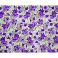 thumbnail image 4 of oneOone Polyester Lycra Violet Fabric Leaves & Floral Artistic Diy Clothing Quilting Fabric Print Fabric By Yard 56 Inch Wide, 4 of 4