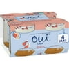 Oui by Yoplait French Style Peach Whole Milk Yogurt, 4 Ct, 5 OZ Jars