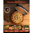 thumbnail image 5 of VEVOR Pizza Oven, 12 in Electric Pizza Maker, 1200W Electric Pizzas Cooker with Cordierite Stone, 5-Mode Temperature Control, Viewing Window for Precise Cooking, Heats up to 788 ˚F, for Home (Black), 5 of 9