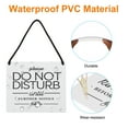 thumbnail image 3 of Uxcell Do Not Disturb and Please Knock Door Hanger Sign, White, 6" x 6", 3 of 4