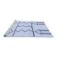 thumbnail image 2 of Ahgly Company Machine Washable Indoor Rectangle Solid Blue Modern Area Rugs, 8' x 10', 2 of 4