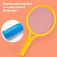 thumbnail image 3 of Graflsoa Kids Outdoor Tennis Racket Set with 2 Rackets (Blue) & 2 Random Color Balls for Beach Play, 3 of 6