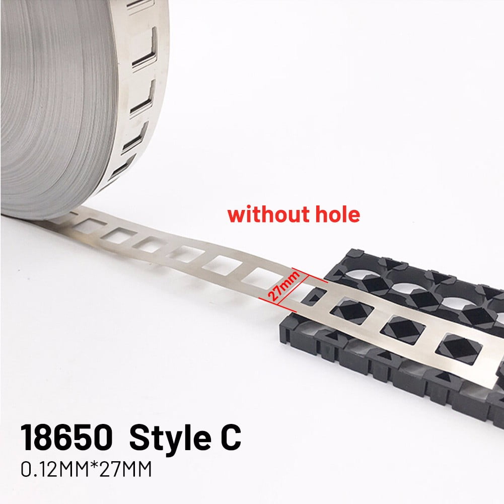 0.15*27mm 10M 2P Nickel Strip for 18650 Battery Spot Welding Tape Connect Belt 