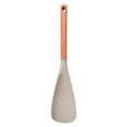 thumbnail image 4 of 2 pcs!! Multi Function Spoon 2025 New 2 in 1 Multi Function Spatula Spoon For Cooking and Serving Long Head Silicone Salad Spatula Spoon with Wood Handle Cooking Utensil Kitchen Gadgets, khaki, L, 4 of 9