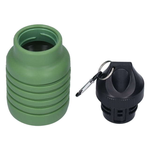 Botella de agua plegable, botella de agua plegable de 500 ml, taza de agua de silicona, contenedor de agua deportivo, diseño exquisito
