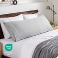 thumbnail image 6 of Bare Home Body Pillowcase - Envelope Closure - Ultra Soft - Double Brushed - Cloud Gray, 6 of 7