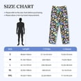 thumbnail image 2 of Salouo Colored Glass Print Pajama Pants for Men, Lounge Pants Elastic Waistband Casual Men's sleepwear Loungewear Sleep Pajama Pant -XX-Large, 2 of 7