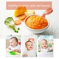 thumbnail image 3 of NICEXMAS 1 Set Curved Infant Spoon Kids Training Tableware Orange PP Non Deformable for Mealtime, 3 of 5