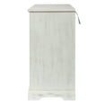 thumbnail image 6 of GZXS Antique White Accent Cabinet with 3 Carved Doors, Multipurpose Buffet Sideboard for Home Organization, 43.3"L x 15.7"W x 29.9"H, 6 of 7