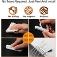 thumbnail image 5 of Desk Accessories for Charging Organizer - 5 Packs Grey Computer Desk Accessories and Adhesive Cord Organizer for Cable Holder Cleans Up Messy Wires at Home, Car and Office, 5 of 14