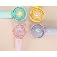 thumbnail image 4 of 2 ventiladores portátiles, mini ventilador portátil pequeño, silencioso, recargable, para escritorio de oficina, liquidación de verano. Conoce a un fan, 4 of 4