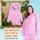 thumbnail image 2 of Sudadera con capucha Disney Stitch para mujer, forro polar cálido, rosa, 2 of 6