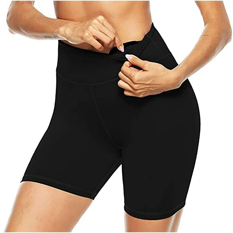 Biker Shorts for Women High Waist Tummy Control Anti-Light Stretch Spandex  Fitness Workout Shorts for Yoga Running Athletic Gym
