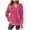 Hot Pink, variant on Xudanell Lightweight Hoodies for Women Solid Color Sweatshirts Square Quilted Button Sweatshirt Womens Clothes Trendy Outerwear Pink M