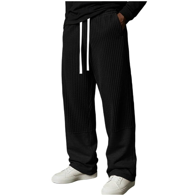 Pantalon Décontracté à Panneaux et Extensible Confortable pour le Quotidien et les Activités de Plein Air, Pantalon Fuselé Polyvalent pour Homme pour Usage Quotidien