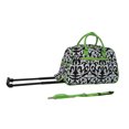 thumbnail image 2 of All-Seasons Designer Prints Damask 21" Carry-On Rolling Duffel Bag, 2 of 5