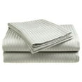 thumbnail image 3 of 2 PACK: 400 Thread Count 100% Cotton Sateen Sheet Set Dobby Stripe, 3 of 9