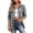 *Black, variant on Women's Plaid Button Down Long Sleeve Shacket,Casual Check Shirt Jacket ,Women's Plus XL